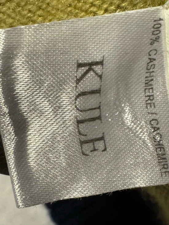 KULE Navy-Trim Striped V-Neck Cardigan in Coral, Teal & Olive - Picture 12 of 15